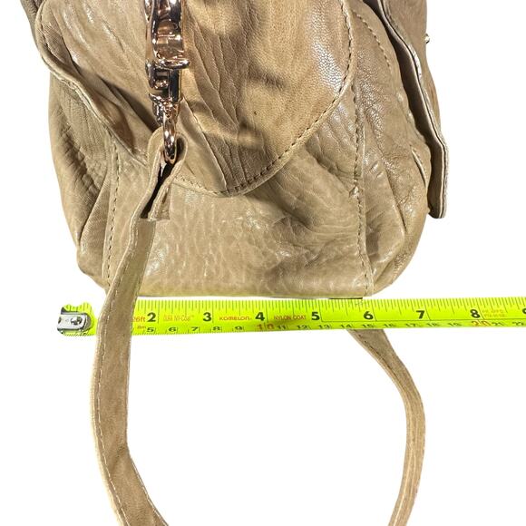 Great by Sandie Tan Leather Satchel Bag – Convertible Crossbody Parisian Chic - Picture 8 of 15